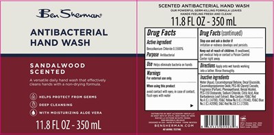 ben sherman hand wash sandalwood bzk 15 350 ml.jpg label image - ben sherman hand wash sandalwood bzk 15 350 ml